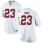 Youth Alabama Crimson Tide #23 Jarez Parks White Replica NCAA College Football Jersey 2403BQCR6